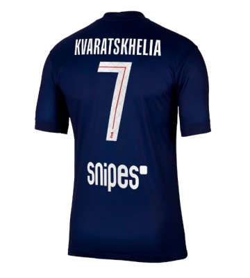 Paris Saint-Germain Khvicha Kvaratskhelia #7 Hjemmebanetrøje 2025-26 Kortærmet